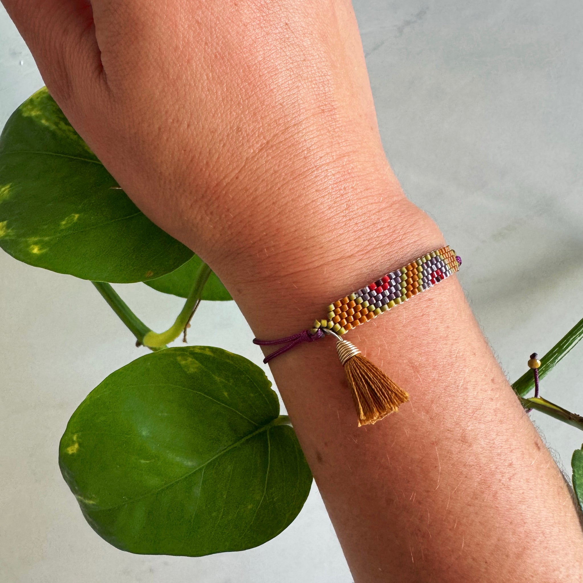 Mexican Huichol Beaded Bracelet Gift | Handmade Bracelet