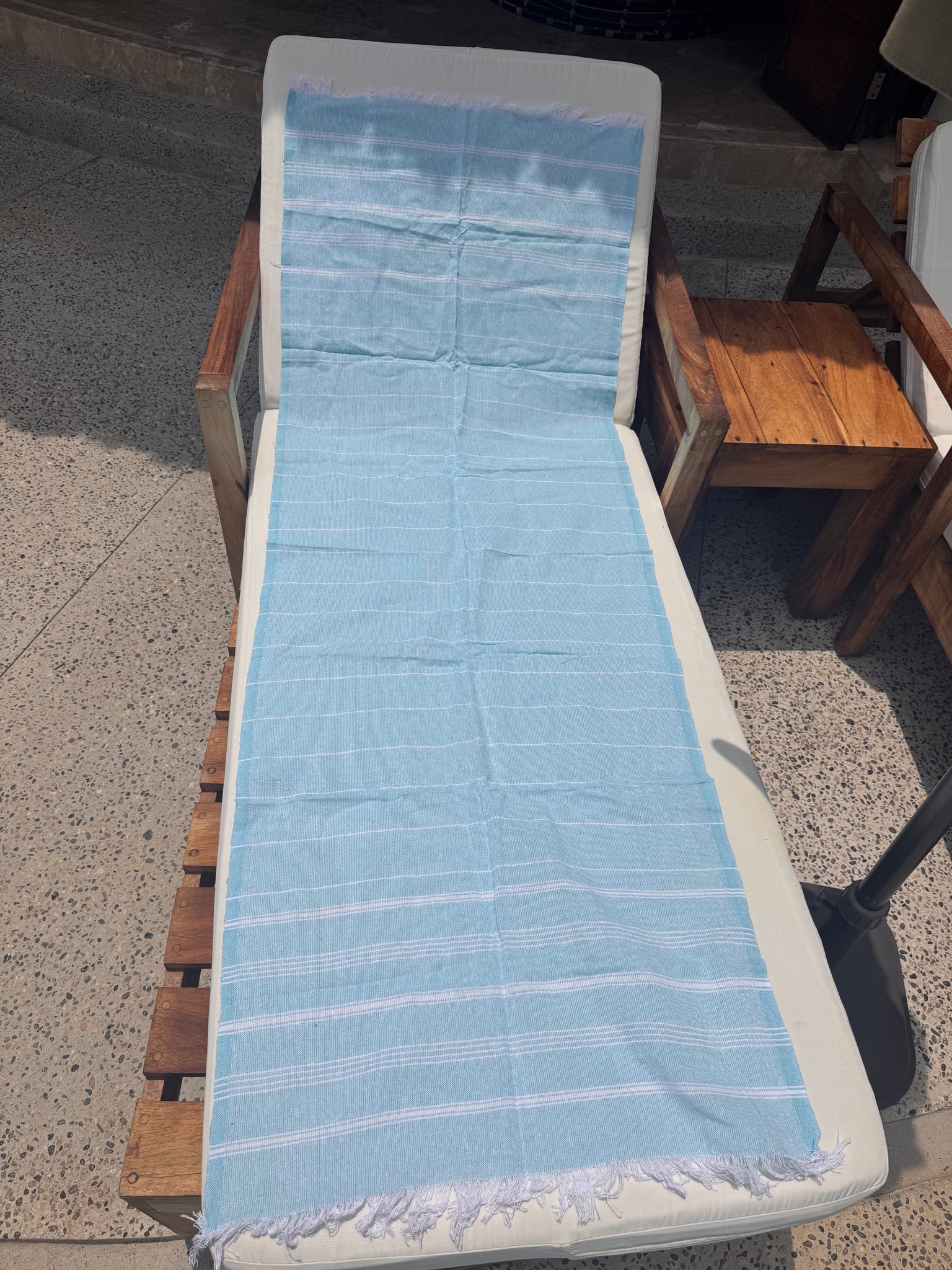 Embroidered Mexican Cotton Beach Towel | Quick Dry Travel Towel (5'8" x 2')