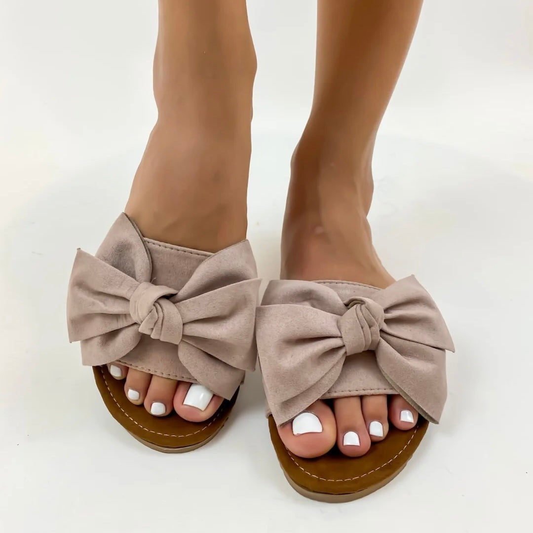 Handmade Mexican Pink Bow Sandals