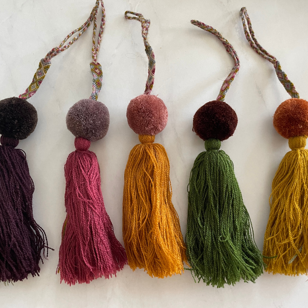 Circle tassels | colorful ornament charm | christmas tree decor