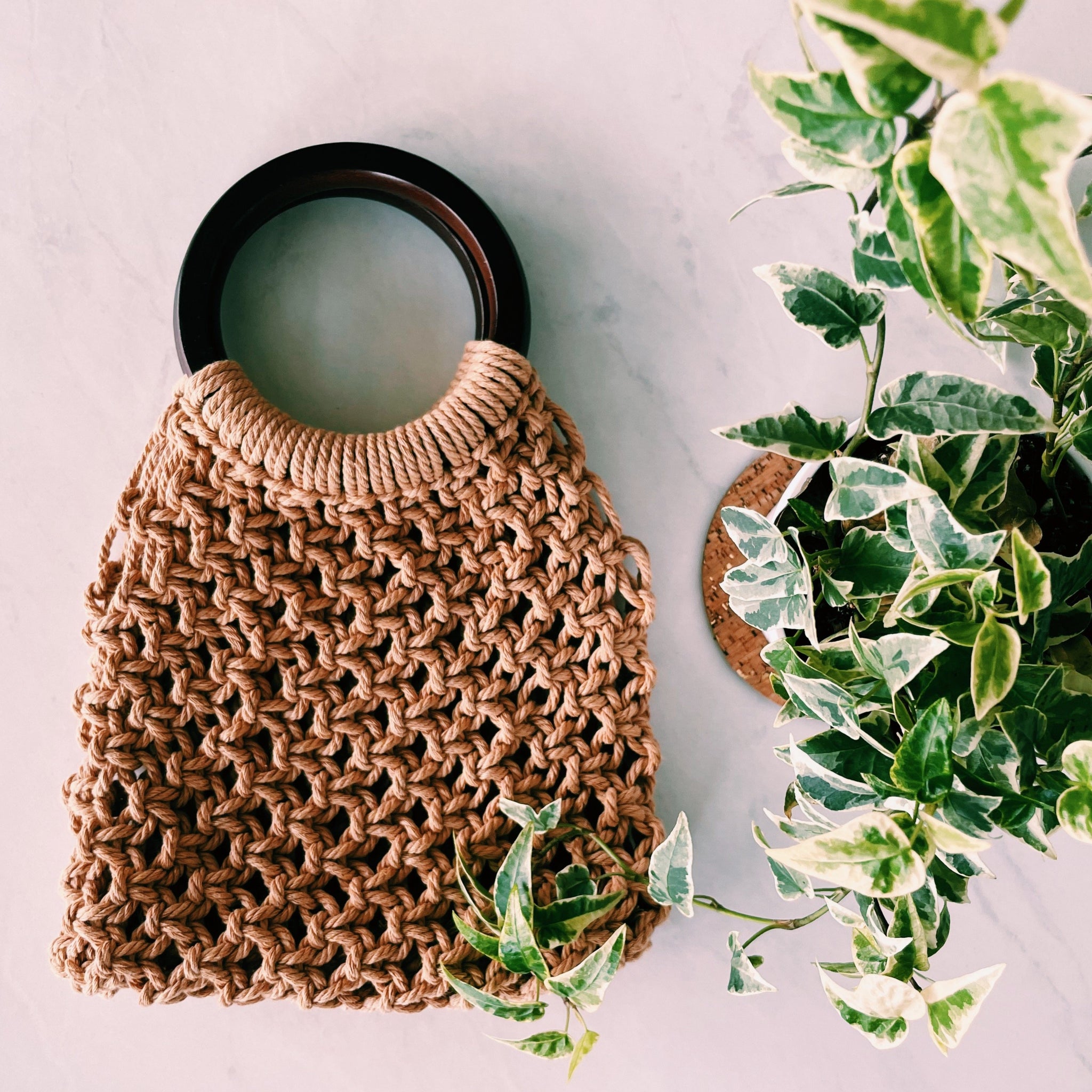 Buy Macrame Tote Bag With Metal Handles / Macrame Handbag / Drawstring  Cotton Liner / Boho Inspired Fashion / Unique / Handmade Online in India -  Etsy