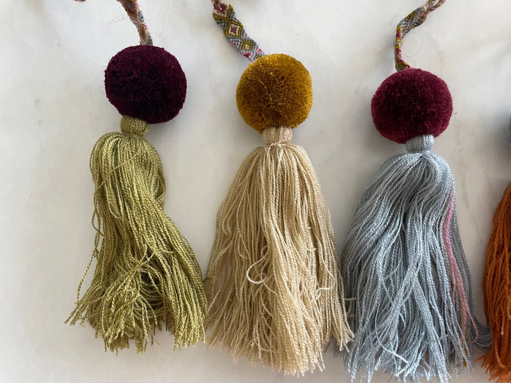 Circle tassels | colorful ornament charm | christmas tree decor