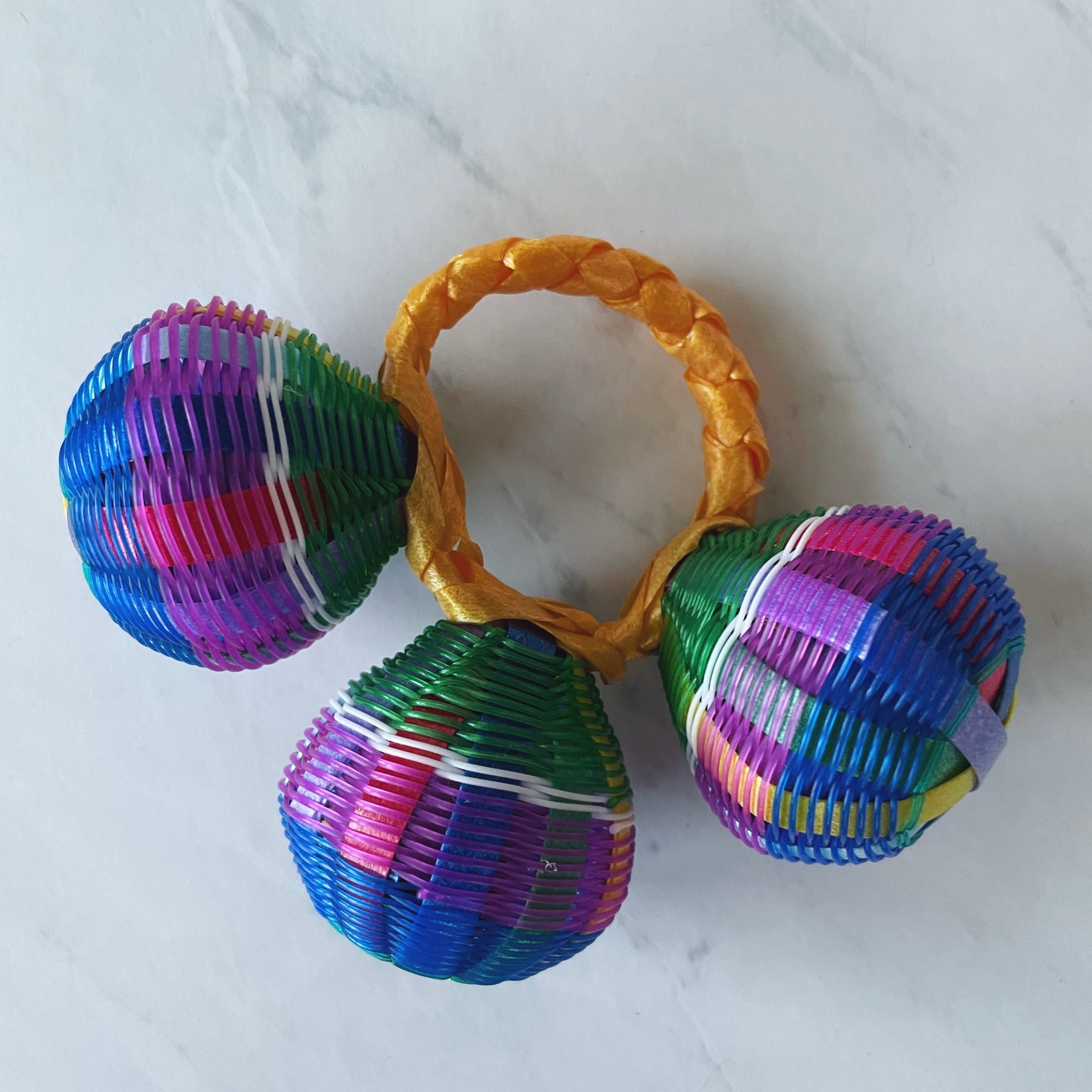 3 Rattles Mexican Baby Rattle