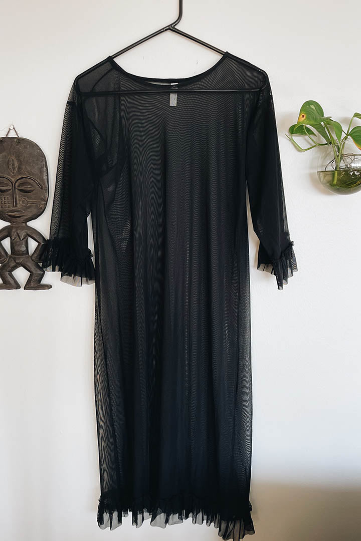 Gazelle Black Mesh Coverup