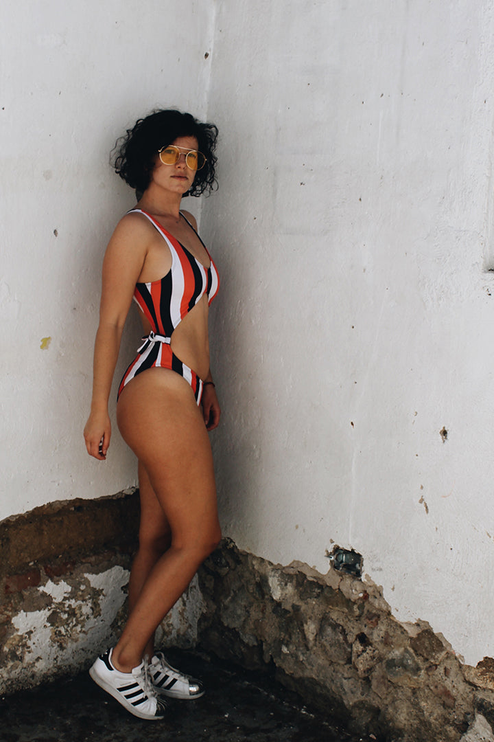 Infinity Swimsuit Multicolor Lines