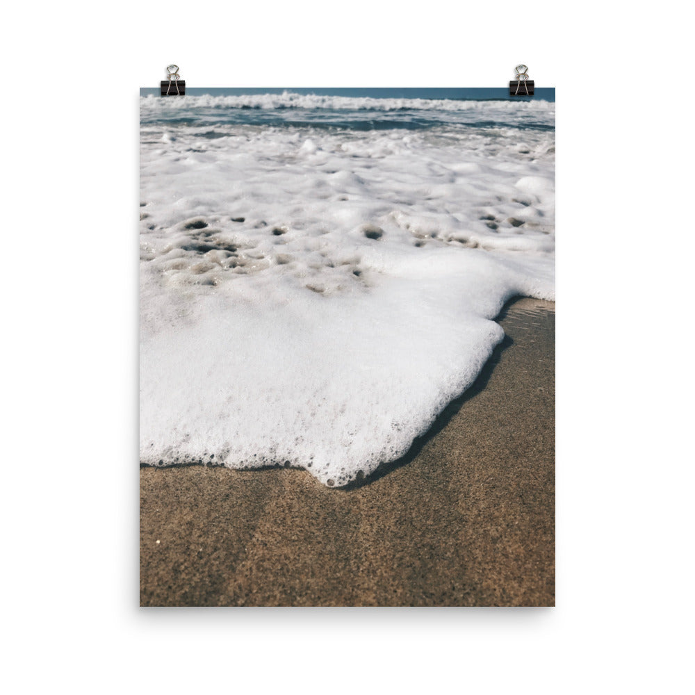 Puerto Escondido Ocean Foam Photo paper poster