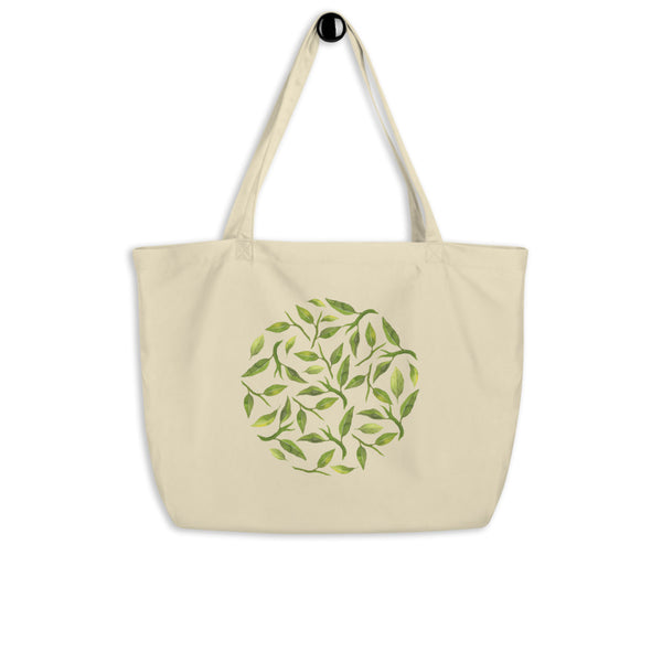 Leaf Large organic tote bag
