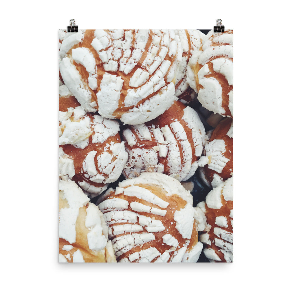 Concha: A Mexican Pastry Photo paper poster