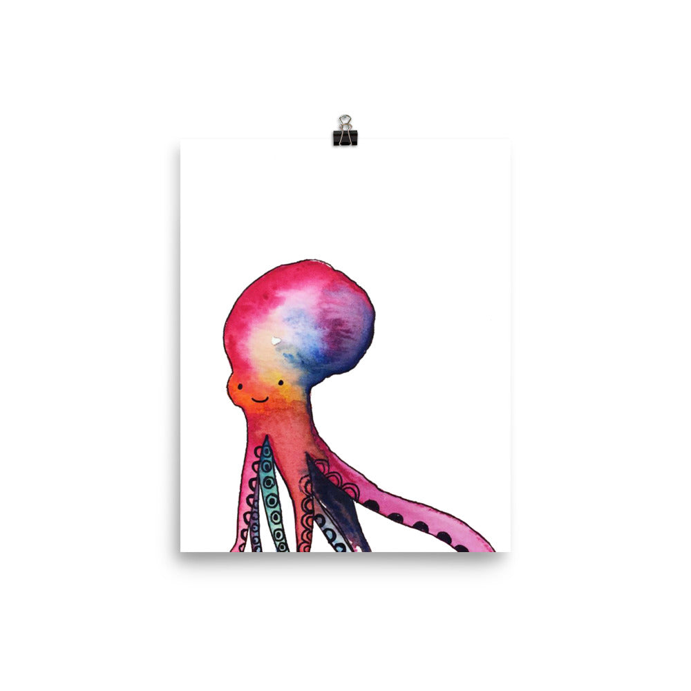 Colorful Octopus Nursery Art Print